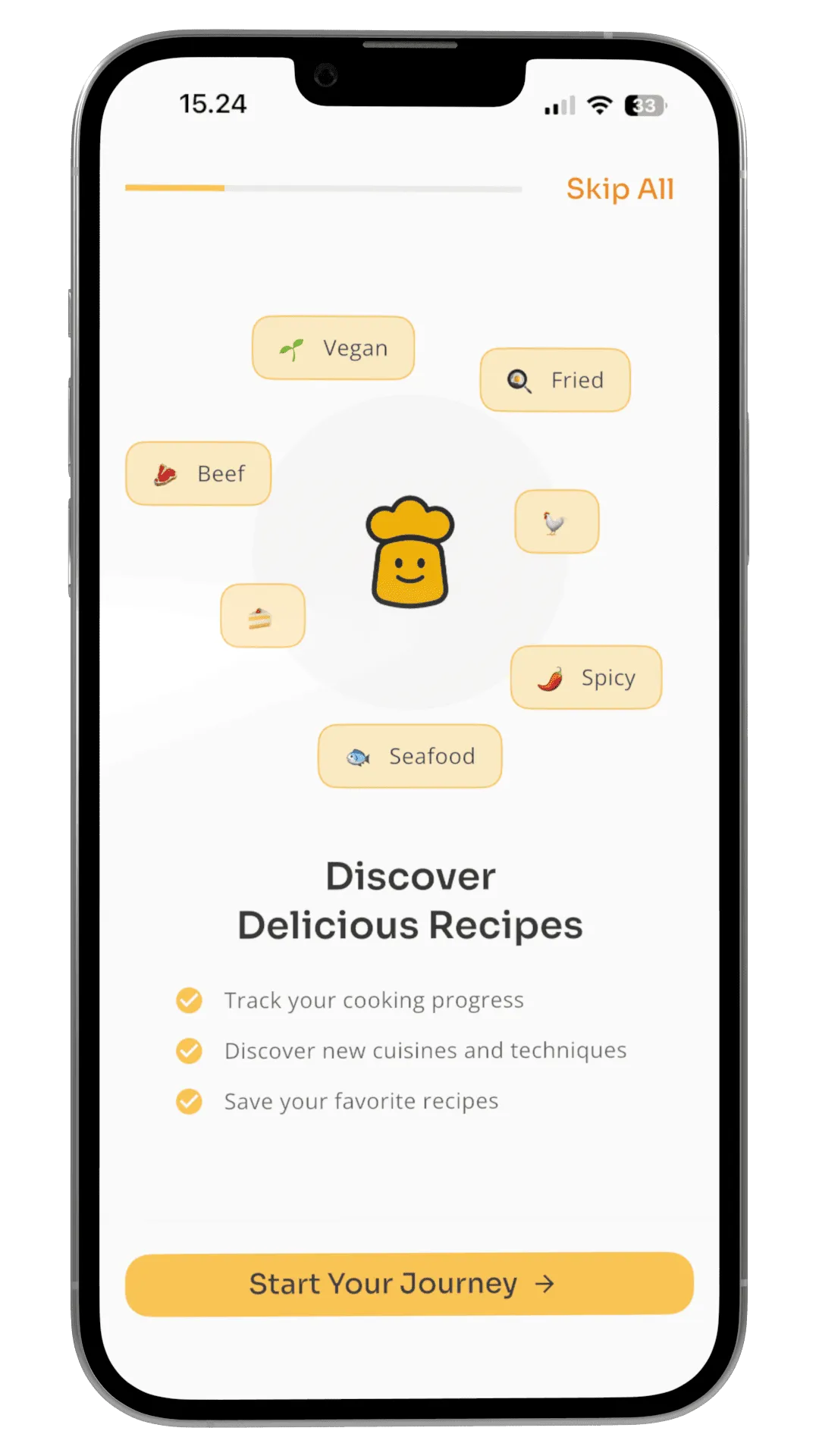 Recipe discovery interface